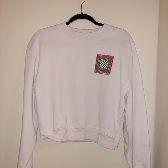 Proenza Schouler Abstract Print Graphic Sweatshirt - Picture 2 of 7